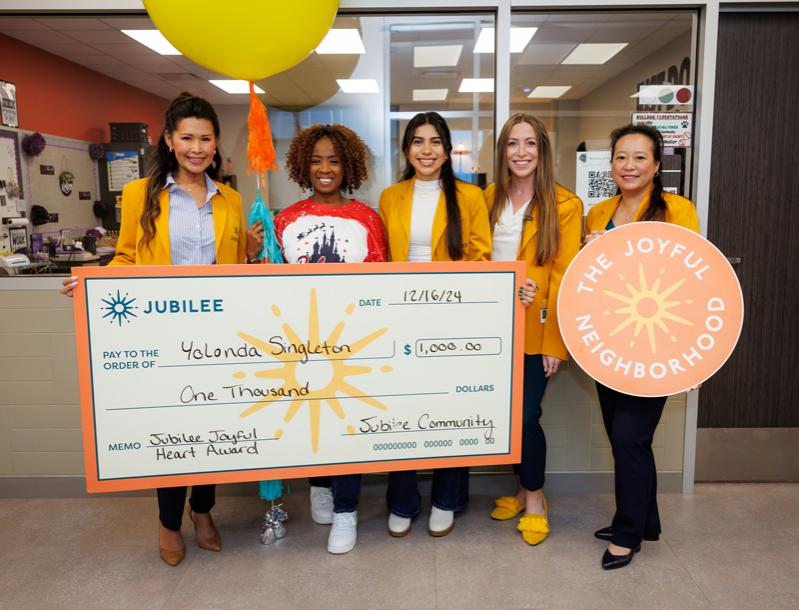 Jubilee Awards $3,000 to Outstanding Waller ISD Teachers